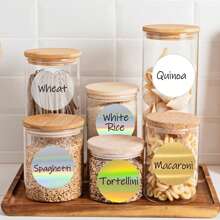 2 Inch Circle Thermal Sticker Labels Self Adhesive Round Direct Thermal Labels Multipurpose Printer Stickers For DIY Logo Design, Qr Code, Name Tag(Holographic/Transparent/White Color)