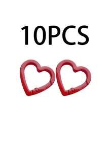 Metal Heart-Shaped Ring Buckle, Spring Clasp For Bag, Clothing Accessory - Multicolor - View 35