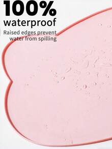 1pc Silicone Pet Food Mat, Dog Cat Bowl Pad, Non-Slip, Waterproof, Raised Edge To Prevent Spills, Easy To Clean In Dishwasher - Multicolor - View 3