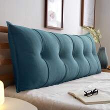 Modern Bed Headbord Wedge Pillow Back Support Reading Pillow For Sofa Bed Daybed Pillows For Long Sitting - Blue - View 2