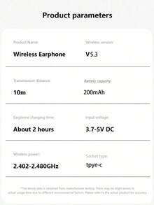 AKKHOO 无线耳罩式耳机，Jelly 5.3，电池寿命长，商务和音乐耳机，游戏无线耳机 - 銀黑色 - 查看 11
