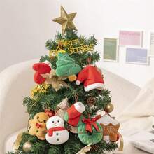 Cute Christmas Tree, Gingerbread Man, Wreath Plush Ornaments, Christmas Tree Decorations, Christmas Stockings, Santa Hats Hanging Decorations, Gifts - One Size - View 1