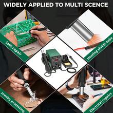 ILIBILIB 700W 2 In 1 Hot Air Gun Soldering Iron Kitwith LED Digital Display, Fast Heating To 500°C (932°F), Auto Sleep Mode, °C/°F Conversion, Heavy-Duty Construction - For Electronics Repair, PCB, DIY Projects - UK Plug(220-240V) - View 7
