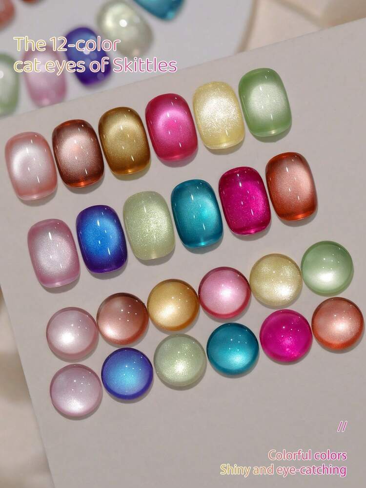 XEIJAYI 12色15ml凝胶指甲油浸泡UV LED指甲胶女士美甲工具时尚美甲适合家庭沙龙美甲DIY适合四季时尚 - 彩色 - 查看 5