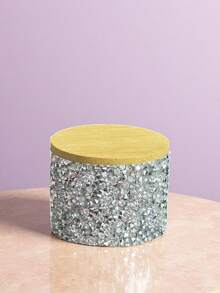 Vollständig mit Strass besetzter Holzdeckel Nagelpinsel Reinigungsbecher, vollständig mit Strass besetzter transparenter Glas-Reinigungsbehälter mit Deckel, Schmuckpinsel Reinigungsbecher, Nagelkunst Zubehör, Nagelkunst Werkzeuge, Nagelkunst Accessoires, Schulbeginn, Nagelkunst, Nagelkunst Werkzeuge (geeignet für Nagel Sticker) - Verschiedenfarbig - Übersicht 11