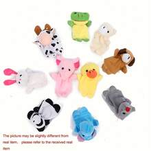 10pcs Colorful Wooden Finger Puppets Set - For Teens Interaction, Party Supplies, Birthday Gifts