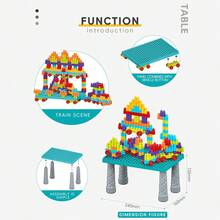 168pcs Building Blocks Game Table + Bullet Shape Building Blocks Combination Set, Building Blocks Set, DIY Building Blocks Toy, STEM Education Toy, Creative Puzzle Building Blocks, Perfect Birthday Gift For Boys And Girls, Back-To-School Season, Christmas, Halloween Gift, Holiday Gift, Three-Dimensional Puzzle Toy