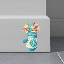 Naklejka ścienna z myszką z kreskówek, samoprzylepna naklejka na listwę przypodłogową, naklejka ścienna do domu