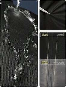 Raincoat Waterproof Long Rain Jacket Lightweight Rainwear Reflective With Packable Hood For Men Women Adultshalloween - 黑綠迷彩 - 查看 10