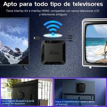 TV box, decodificador X96Q, reproductor HDTV inteligente, receptor de TV, Android 10, Full HD 4K, 1080p 60 fps, 2.4G, USB 3.0, 1 GB de RAM + 8 GB de ROM. Resolución ultraalta, estable y rápida, velocidad de carga extremadamente rápida, consumo de energía muy reducido, disipación de calor eficiente, efectos de sonido Dolby, Dolby Digital, con control remoto, almacenamiento expandible. - Tipo de Enchufe A USA (110-127V) - Ver 10