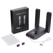 Hailicare Essiccatore per scarpe con 4 elementi riscaldanti PTC, temperatura costante a 48°C, 4 timer, sterilizzazione UV, pieghevole e telescopico