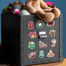 50PCS Christmas Stickers Vinyl Stickers Scrapbook, Journaling, Laptop, Bumper, Skateboard, Water Bottles, Computer, Phone, Cartoon, Hard Hat, Car Stickers And Decals - متعدد الألوان - مشاهدة 8