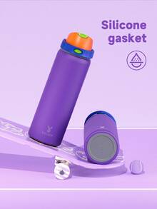 Meoky 32oz Vacuum Insulated Water Bottle With 2-In-1 Straw And Spout Lid, Insulated Cup, Keep Cold 24H, Leak-Proof, Fits In Car Cup Holder, Stainless Steel Tumbler For Sports, Travel, And School - Purple - View 7