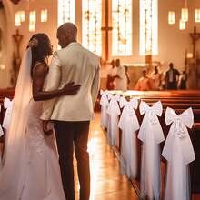 12pcs Large White Wedding Pew Bows Satin Bows With Fabric Sheer For Church Aisle Decor, Wedding Ceremony Bridal Shower Reception Birthday Mother's Day - Multicolor - View 7