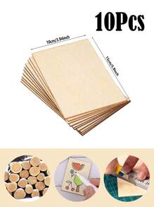 1-32pcs Unfinished Plywood Craft Boards - Measuring 5.91 Inches X 3.94 Inches 2 Mm Thick Compatible With Laser Cutting, Engraving, And Wood Burning - Multifunctional Plywood Sheets Measuring 5.91 Inches X 3.94 Inches And 2 Mm Thick.