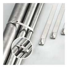 Bridas de acero inoxidable 100% para uso en jardines, granjas, automóviles, sitios de construcción, talleres y otras áreas, como reparación de cercas, envoltura de calor residual, agrupación de cables, fijación de mallas de alambre, tuberías, techos y toldos. - Unitalla - Ver 7