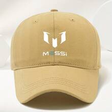 MESSI Personalized Print Baseball Cap High Quality Unisex Soft Comfortable Sweat-Absorbent Breathable Duckbill Cap Outdoor Casual Sports Hat Spring Summer Fashion Adjustable Sun Hat - 卡其色 1 - 查看 2