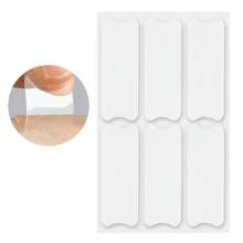 12 piezas de pegatinas de orejas de elfo con encaje de moda, pegatinas de soporte para orejas, pegatinas adelgazantes para la cara, pegatinas de fijación transparentes, maquillaje, económicas, decoración de habitación, tocador, viaje, dormitorio, accesorios de maquillaje