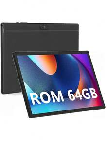 Coopers Tablet z systemem Android 15, 10,1-calowy tablet z systemem Android, RK3326S, 4-rdzeniowy procesor 1,6 GHz, 2 GB pamięci RAM, 64 GB pamięci ROM, 2,4 GHz WiFi + WiFi 6, Bluetooth 5.2, podwójny aparat 2 MP + 5 MP, typ C, 6000 mAh, obsługa rozszerzenia SD 512 GB, obsługa Widevine L1 (bez adaptera)
