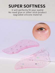 1 Pair Lower Lash Lift Pads, Self-Adhesive Lash Lift Shields For Eyelash Curling And Lifting, Reusable Silicone Lash Rods For Eyelash Perm Lamination - Multicolor - View 3