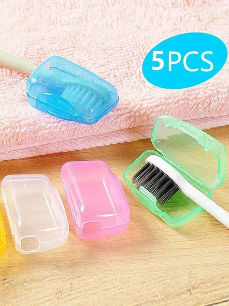 1pcs/3pcs/5pcs Toothbrush Case Mixing Portable Tooth Brush Cover Holder Toothbrush Hygiene Care Outdoor Supplies Random Color For Travel Toothbrush Case Travel Hiking Camping Covers Protector Suitable For Outdoor Travel And Household Bathroom Organizer Accessories Home Gadget School Supplies School Stuff For College Dorm For Student Toothbrush Cover Toothbrush Cases Toothbrush Toothbrush Protector For Travel Bathroom Travel Essentials For Travel Accessories For Holiday Vacation Holiday Essentials Mini Perfume For Women Perfume For Men Perfume Beach Bottle Travel Must Haves Summer School Accessories Back To School Back To School Supplies ﻿ - Ngắn nhiều màu 5 chiếc - Xem 1