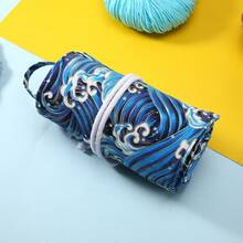 Neue Leinwand Häkelnadel Organizer Tasche, Nähzubehör Aufbewahrung, tragbare Reise DIY Stricknadel Halter, geeignet für Nähbegeisterte und Anfänger