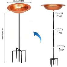 1 pieza Alimentador de pájaros con enchufe exterior tipo ángel, plato para baño de pájaros, comedero de pájaros de metal colgante, alimentador de picaflores, plato y tazón de agua de metal, bandeja de alimento para pájaros apta para jardín, patio y decoración de patio trasero, decoración primaveral y veraniega, decoración exterior, decoración del jardín, decoración del hogar
