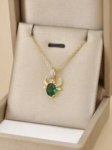 1 chiếc vòng cổ thép không gỉ đính đá Cubic Zirconia nhiều màu sắc thời trang dành cho nữ, Bạch Dương, Kim Ngưu, Song Tử, Cự Giải, Sư Tử, Xử Nữ, Thiên Bình, Bọ Cạp, Nhân Mã, Ma Kết, Bảo Bình, Song Ngư, Thích hợp cho tiệc tùng, đeo hàng ngày, phong cách Châu Âu & Mỹ, cá nhân hóa, hào phóng, đá Cubic Zirconia, trang sức cưới, quà tặng cho con gái, người thân, bạn bè, sinh nhật, ngày lễ tình nhân, quà tặng cho cặp đôi - Vàng - Xem 4