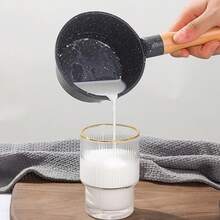 1pc Multipurpose Kitchen Sauce Pan With Pour Spouts, Aluminum Construction, Medical Stone Coating For Even Cooking, Compact Size - Multicolor - View 11