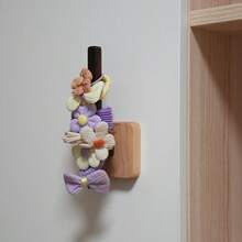 1pc Wooden Curtain Tie Back - U-Shaped Wall Mounted Curtain Hooks, Suitable For Home And Outdoor Decor, Natural Wood Grain Finish, With Hooks, Curtain Rope - Multicolor - View 8