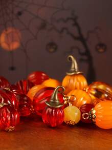 5/10/20 pezzi Perline fai-da-te per artigianato, decorazioni a forma di zucca di Ognissanti, perline pendenti, perline sparse, accessori per collane e braccialetti fatti a mano