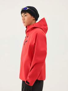 TECTOP Chaqueta exterior para hombre, a prueba de viento y agua, para senderismo y trekking, con capucha, múltiples bolsillos y puños ajustables