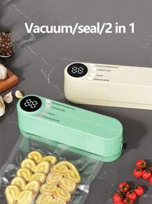 Portable Heat Sealer/Heat Sealing Machine/Handheld Snack Sealer, Manual Plastic Bag Sealer, USB Rechargeable, 1200mAh Lithium Battery, Compact Kitchen & Food Service Equipment