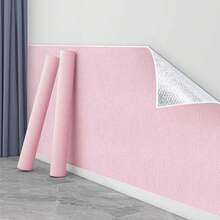 1pc Self-Adhesive Linen Texture Wallpaper - Washable Texturized Wall Covering With Straight Match Installation, Seamless Design For Easy Application - Multicolor - View 2