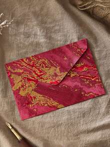 50/20/10/5个信封、办公信封、婚礼请柬、西式商务邀请函、生日贺卡、座位卡、信封卡纸、高级亚麻信封、礼品、商务用品、朋友礼品卡、男士礼品、男朋友复古浮雕中式信封、蜡封、文具纸、棉纸、1美元商品、VIP邀请函、婚礼请柬 - 彩色 - 查看 3