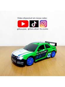 Subaru 4x4 Rechargeable Drift Control Racing Car 1:24 With 4 Extra Wheels - Green - View 5