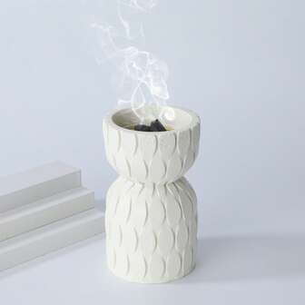 1 件简约树脂制作的圆形罗马柱香炉，阿拉伯风格香薰架，家居装饰，中心摆件，卧室，办公室，客厅，派对，茶道，节日，假期，返校，冬季礼物