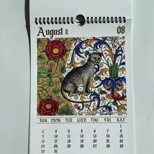 2026 Medieval Cat Calendar - Medieval - Ugly Medieval Cats - Vintage Gothic Hanging Wall Calendar With Monthly Tabs - Home Office Decor - Birthday Gift For Cat Lovers - Functional & Decorative Timekeeper Christmas Decorations Winter Room Decor
