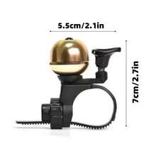 1 pieza Campana de manillar de bicicleta de 90dB, campana manual para montar en bicicleta