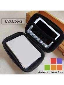 1/2/3/6pcs Storage Bag, Can Store Headphones, Data Cables, Cards, Playing Cards, Portable Storage, With A Total Of 6 Colors To Choose From, Meeting Your Daily Storage Needs. It Can Be Used For Travel Carrying, Work, School, Dormitory Storage(Zipper And Side Styles Are Random, Don't Mind Buying Them)