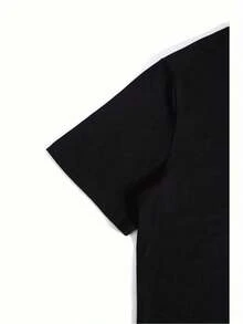 New Stylish Sonder Graphic Print For Men Men Couple Fashion T-Shirt Street Short Sleeve Cotton T-Shirt Comfort-Fit Crew Neck T-Shirt-Ultra-Soft Breathable Moisture-Wicking Casual Summer TeeChristmas Gift For Family Friends Men Size S-9XL - màu đen - Xem 6