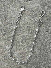 2025 New Model Original Double Snake Skull Pants Chain Fashion Male Woman Rock And Roll Y2K Luxury Accessories Key Chain