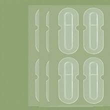 12 piezas de pegatinas de orejas de elfo con encaje de moda, pegatinas de soporte para orejas, pegatinas adelgazantes para la cara, pegatinas de fijación transparentes, maquillaje, económicas, decoración de habitación, tocador, viaje, dormitorio, accesorios de maquillaje