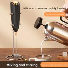 1 Stück hochwertige Edelstahl Milchaufschäumer, schnell schäumend, dichter Milchschaum, verstärkt das Kaffeezermoniell