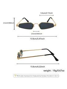 Gafas de moda para mujer de forma de triángulo invertido, gafas de metal con montura pequeña y retro, gafas de estilo hip-hop, decoración de estilo callejero, gafas de disfraz de escenario, accesorios de metal para mujer