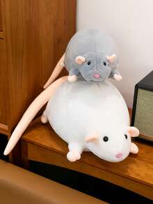 Urocza, realistyczna pluszowa mysz, miękka pluszowa lalka, dekoracja do biura, dekoracja imprez i wydarzeń, dowcipy, zabawny prezent dla dzieci i dorosłych, prezent urodzinowy, najlepszy na Halloween, urocze pluszowe zwierzątko na różne święta - Wielokolorowe - Zobacz 5