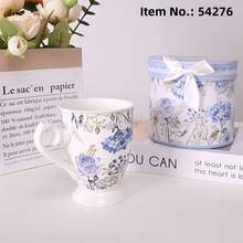 Juego de tazas de café de cerámica, taza de té de porcelana grande con asa, regalo de Navidad, regalo de inauguración de casa - apto para microondas y lavavajillas, juego moderno de tazas de café de cerámica con asa para té/latte/capuchino/leche/cacao, regalo de fiesta de té de la tarde, cumpleaños, Acción de Gracias