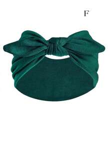 1pc Women's Bow Tie Rabbit Ear Headband, Boho Style Super Wide Cute Knotted Rabbit Ear Headband, Paisley Pattern, Elastic Solid Bow Hair Accessory, Suitable For Women, Yoga/Sports/Outdoor Activities, Solid Color Casual Polyester Fashion All Season (11 Color Options) Winter Scarf Women Soft Headband Women Hair Accessories Elegant Hair Band - Multicolor - View 16