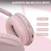 SUNJOM Bluetooth Headphones Over Ear Headphones Built-In Mic,Wireless Headset With Hi-Fi Deep Bass Foldable Lightweight 28H Playtime Headset For IOS Or Android For Sports,Home,Office