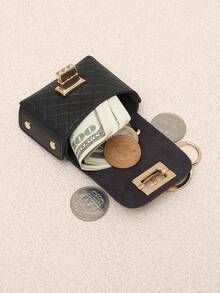 1 chiếc ví mini móc khóa đựng tai nghe, phụ kiện thời trang cho túi xách, móc chìa khóa xe hơi, ví đựng tiền xu, nhiều màu sắc để lựa chọn, thích hợp sử dụng hàng ngày, mùa thu/đông. - Nhiều màu - Xem 10